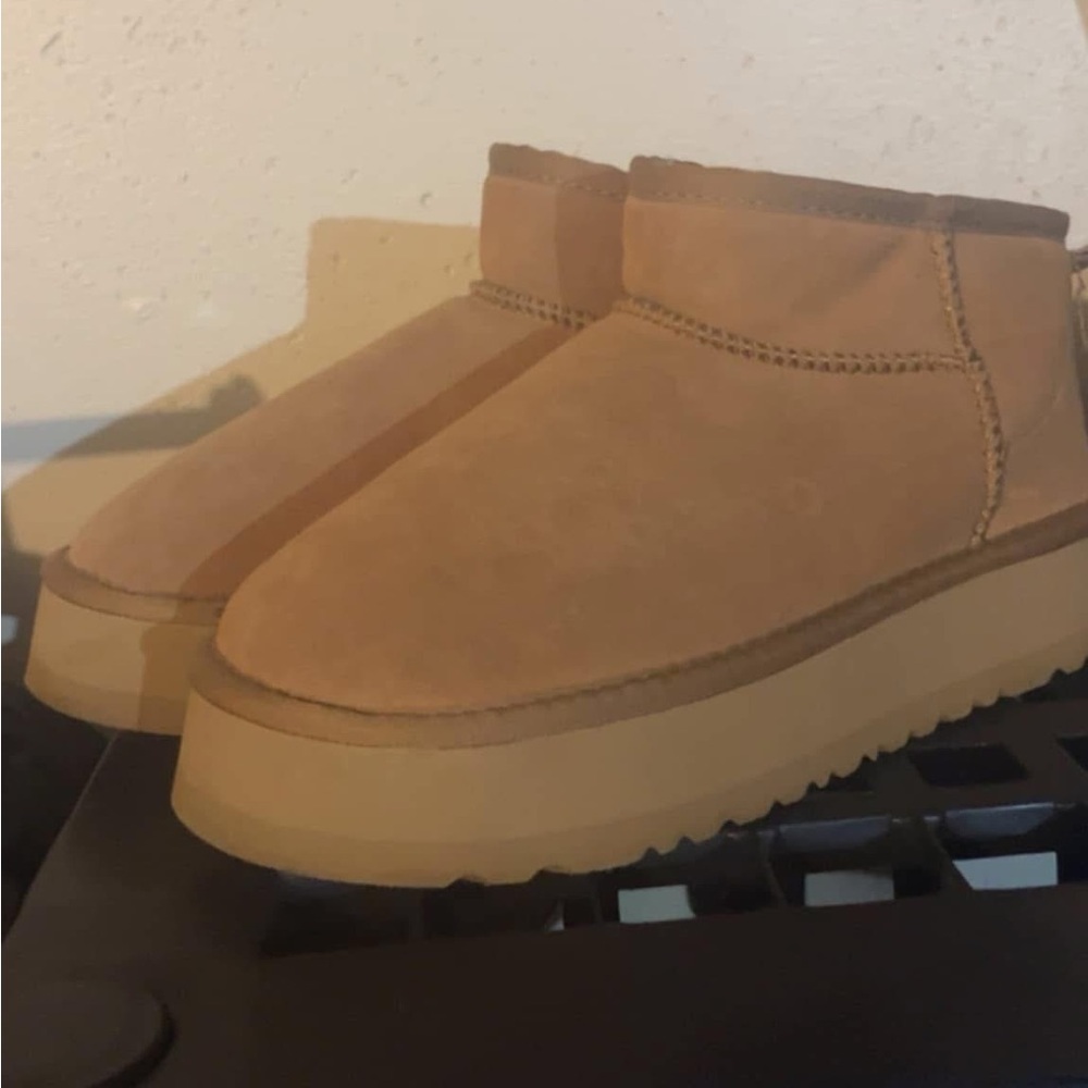 UGG Tan Ankle Boots
